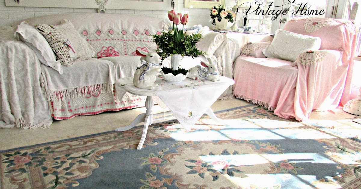 Penny's Vintage Home Vintage Blue & Pink Wool Rug