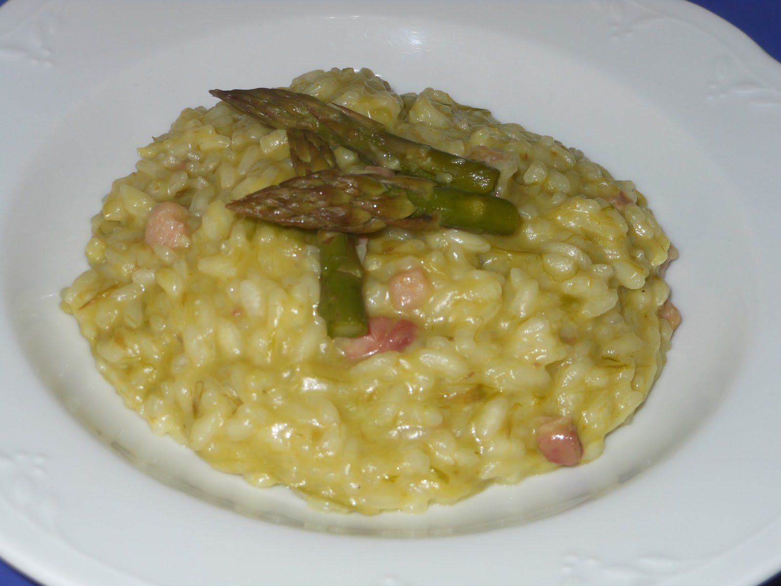 Provare Per Gustare... .. RISOTTO CON CREMA DI ASPARAGI E PANCETTA BIMBY E PIAN PIANINO SI