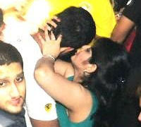 Malayalam Movie Actress Roma Kissing scene in a public party