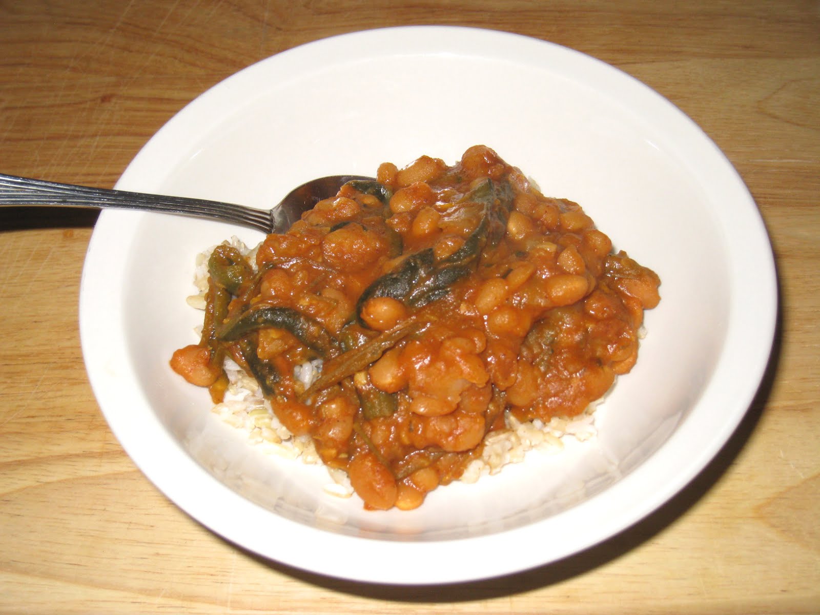 Cooking without a Net Baked Beans with Poblano Peppers