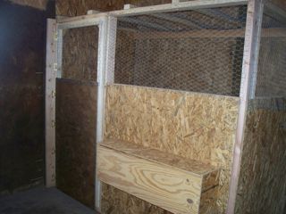 chicken coop in a barn for stand alone outside coops