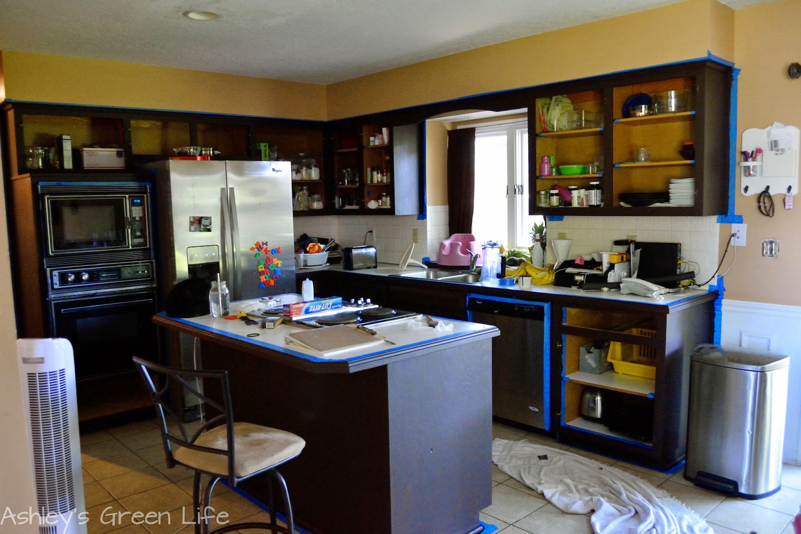 Ashley's Green Life How I Transformed My Kitchen for Under 100!