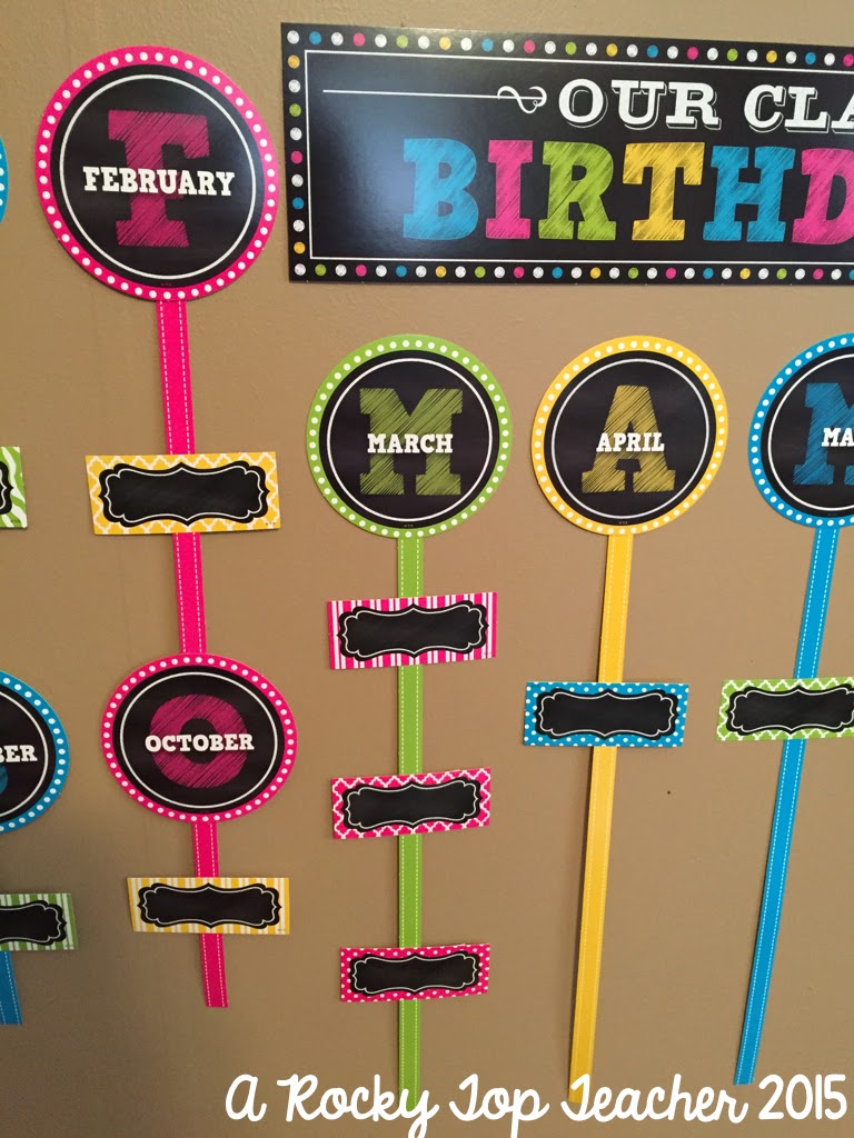 A Rocky Top Teacher Chalkboard Brights and Superhero Classroom Decor