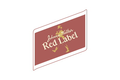 Johnnie Walker Red Label Logo, Johnnie Walker Red Label Logo vector