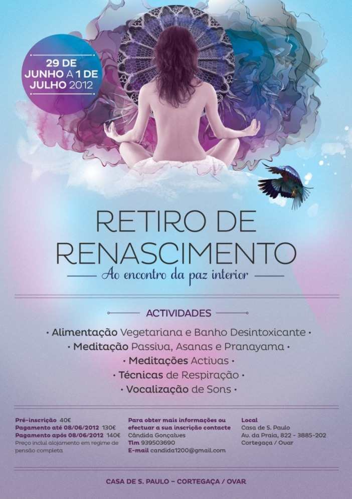 escapadinhas espirituais retiro de renascimento em ovar flyer retiro espiritual