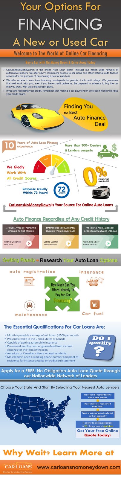 Auto Loan Options - Infographic
