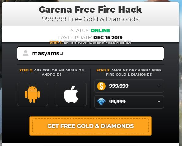 Dapatkan Diamond Free Fire Hingga 99 999 Gratis Dari Gethacks