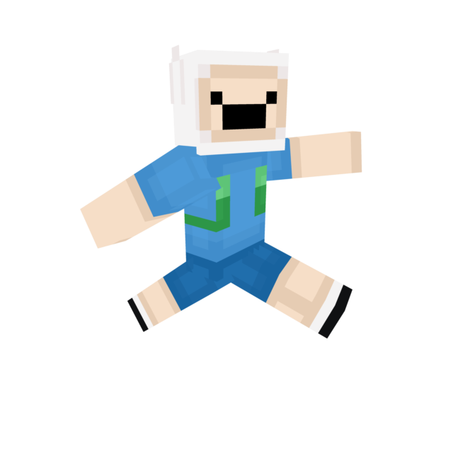 Finn Adventure Time Minecraft Skin.