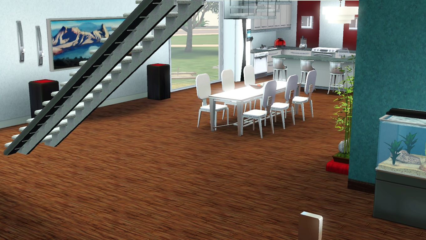 Maison de sims: white sun, maison moderne sims 3
