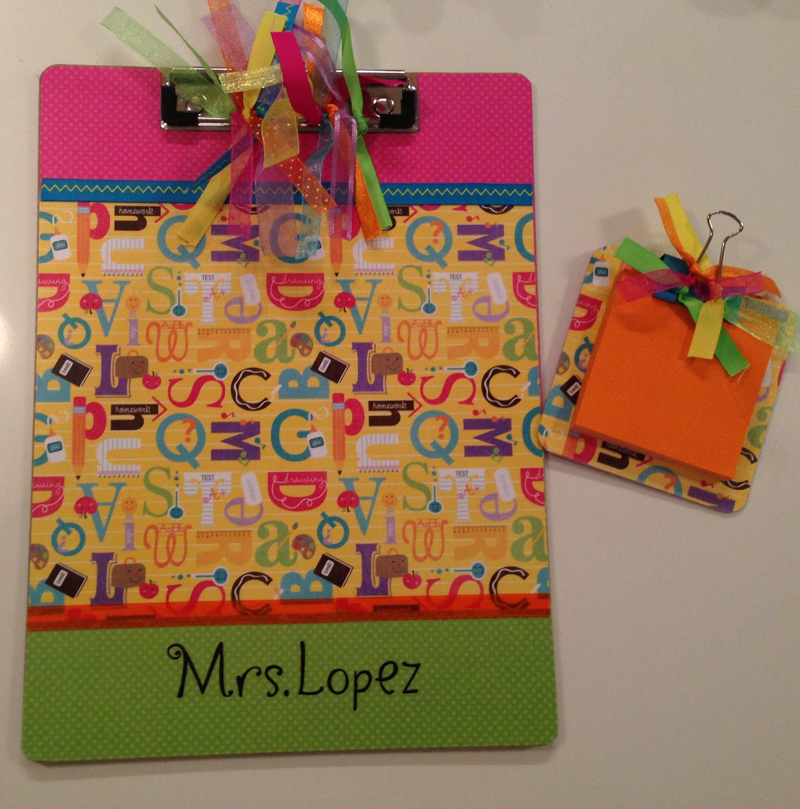 Teacher in Wonderland DIY clipboard + bonus mini clipboard preview