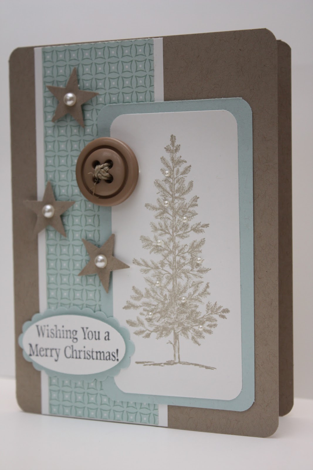 The Pursuit of Stampin'ess: Lovely as a tree Christmas card by Stampin
