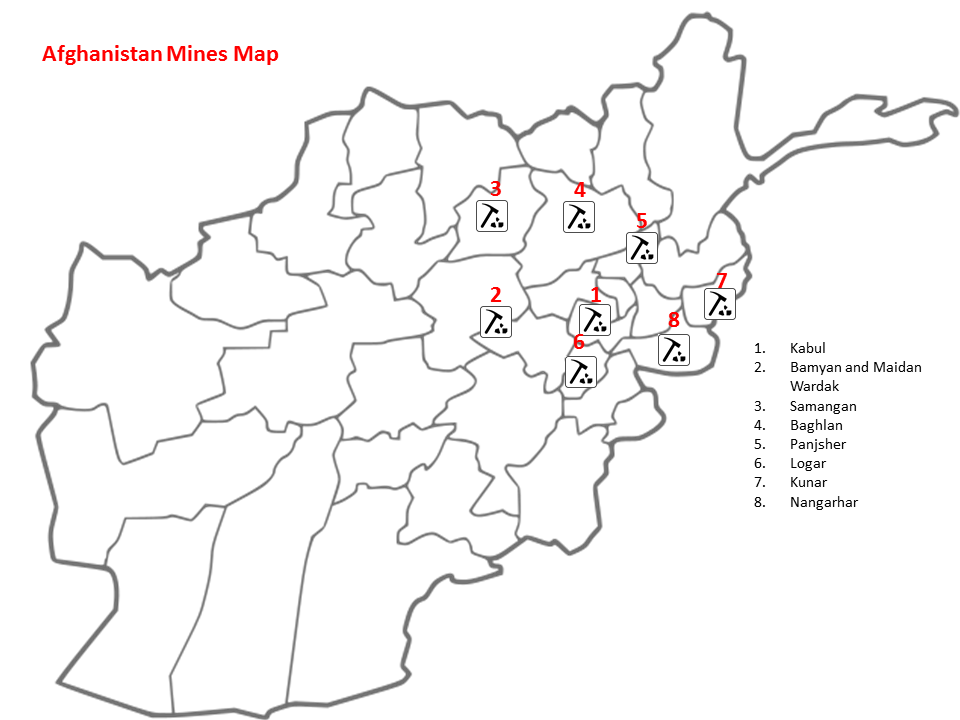 Afghanistan Mine Map