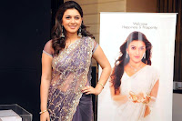 Hansika, Motwani, In, A, Light, Purple, Saree