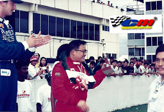 Andre Couto top of podium at Batu Tiga Shah Alam Circuit, Malaysia in 1996