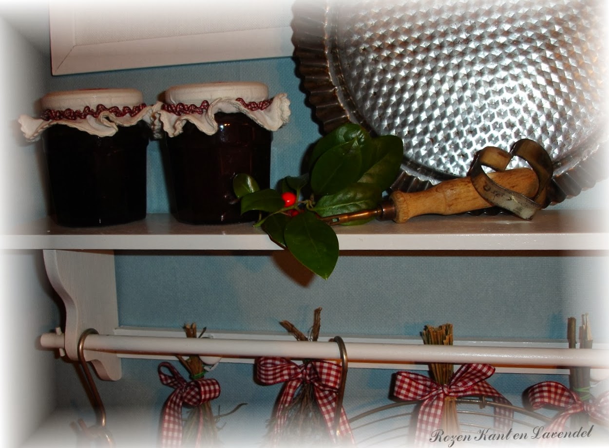 Rozen kant en lavendel: kerstsfeer in de keuken...