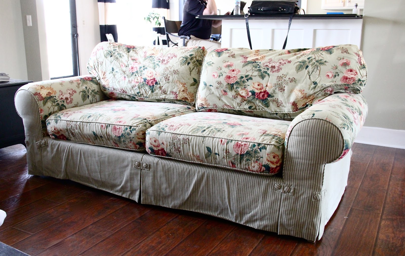 The Yellow Cape Cod Ten Year Old Sofa Makeover