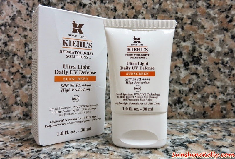 Beauty Review, Kiehl's Ultra Facial Cleanser, Kiehl's Ultra Facial Toner, Kiehl's Ultra Facial Cream, Kiehl's Ultra Light Daily UV Defense Sunscreen SPF 50 PA++++, Kiehl's Malaysia, Kiehl's, Ultra Rich Skincare