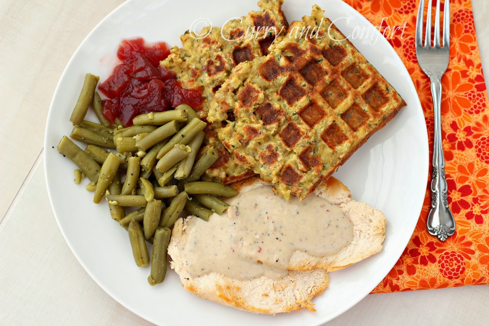 Kitchen Simmer Stuffing Waffles