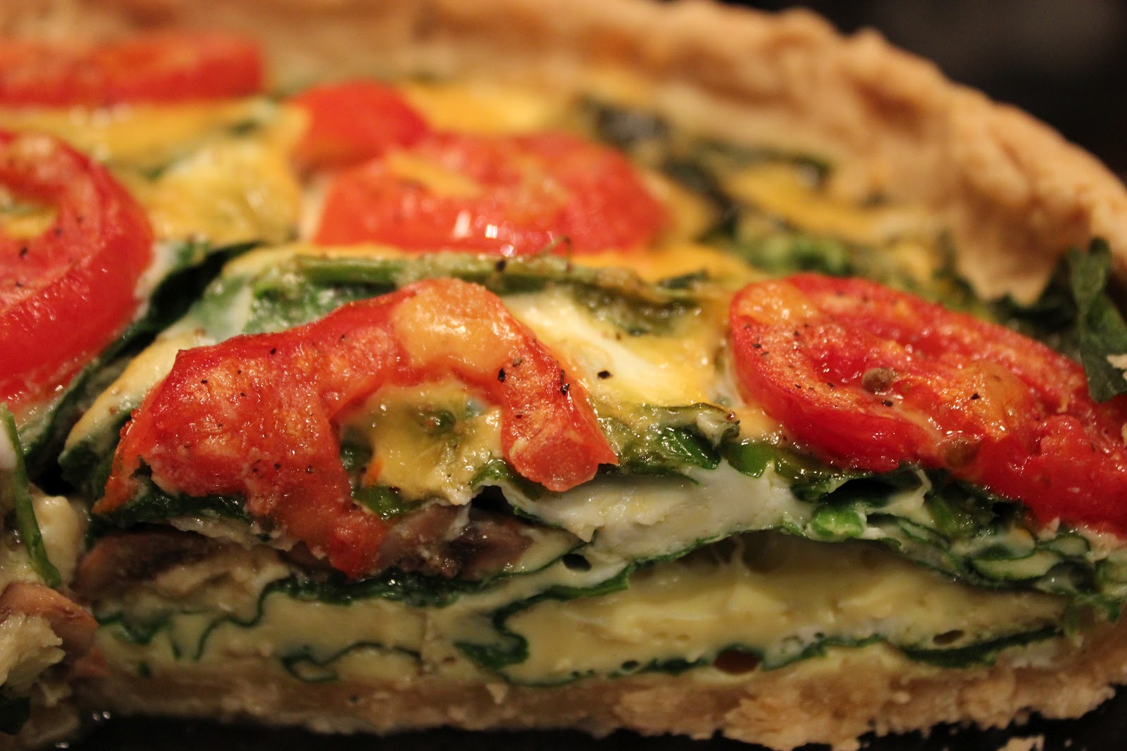 The Cooking Baking Dancing Chemist Tomato Spinach Quiche