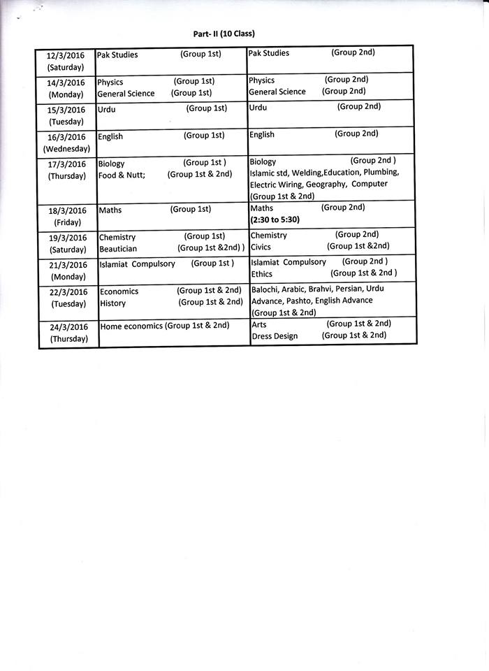 sms date sheet