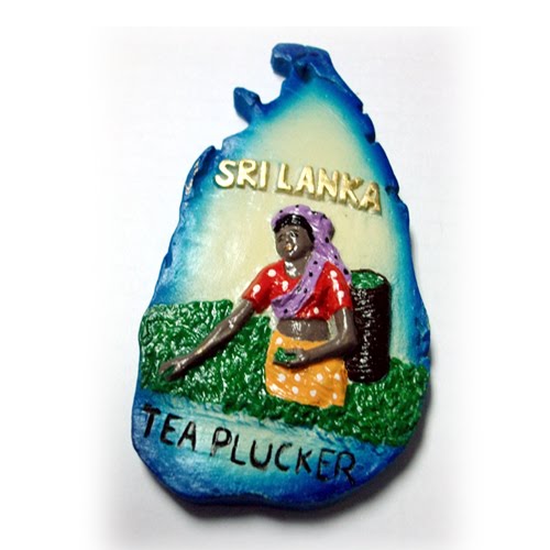 Souvenir Sri lanka Map 3D Resin Fridge Ceylon