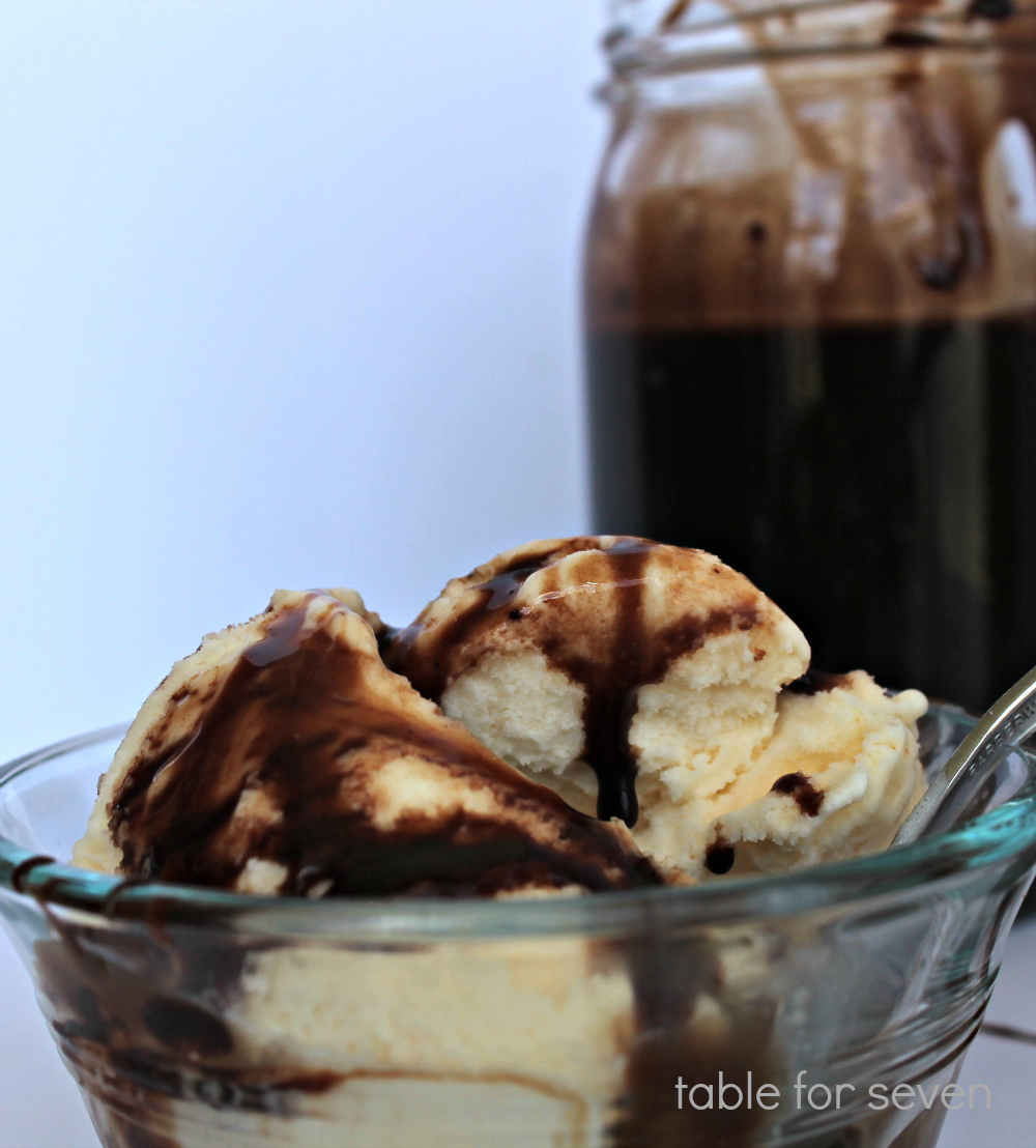 Chocolate Fudge Syrup • Table for Seven