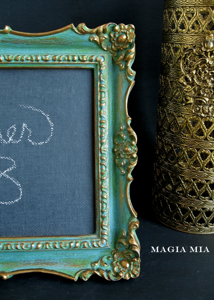 Magia Mia Chalkpainted Frame/Chalkboard & First Dibs to my Readers