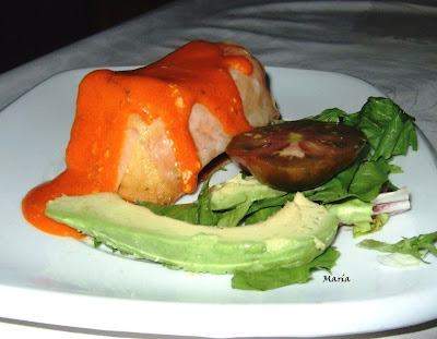 Mousse De Espárragos Blancos (microondas) Y Salsa De Pimientos