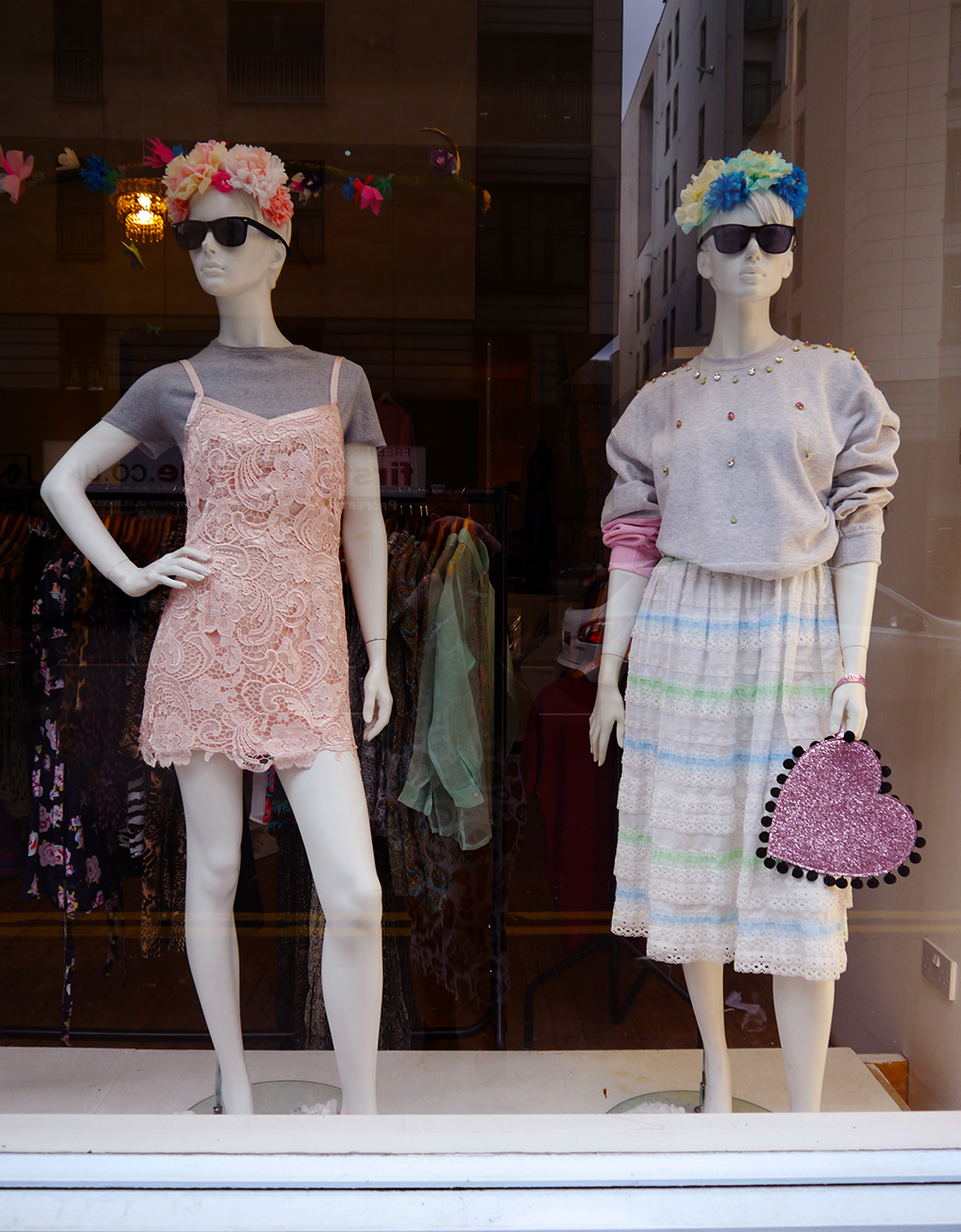 Factory 45 Window Display Factory 45, Glasgow, retail space, shop small, shop local, Scottish Designers, Impact Arts, fashion retail, window display