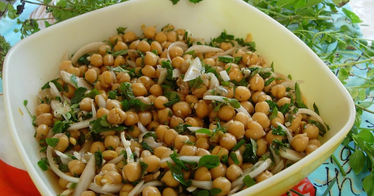 A Table For Rue, Please Marinated Chick Peas with Greek Herbs
