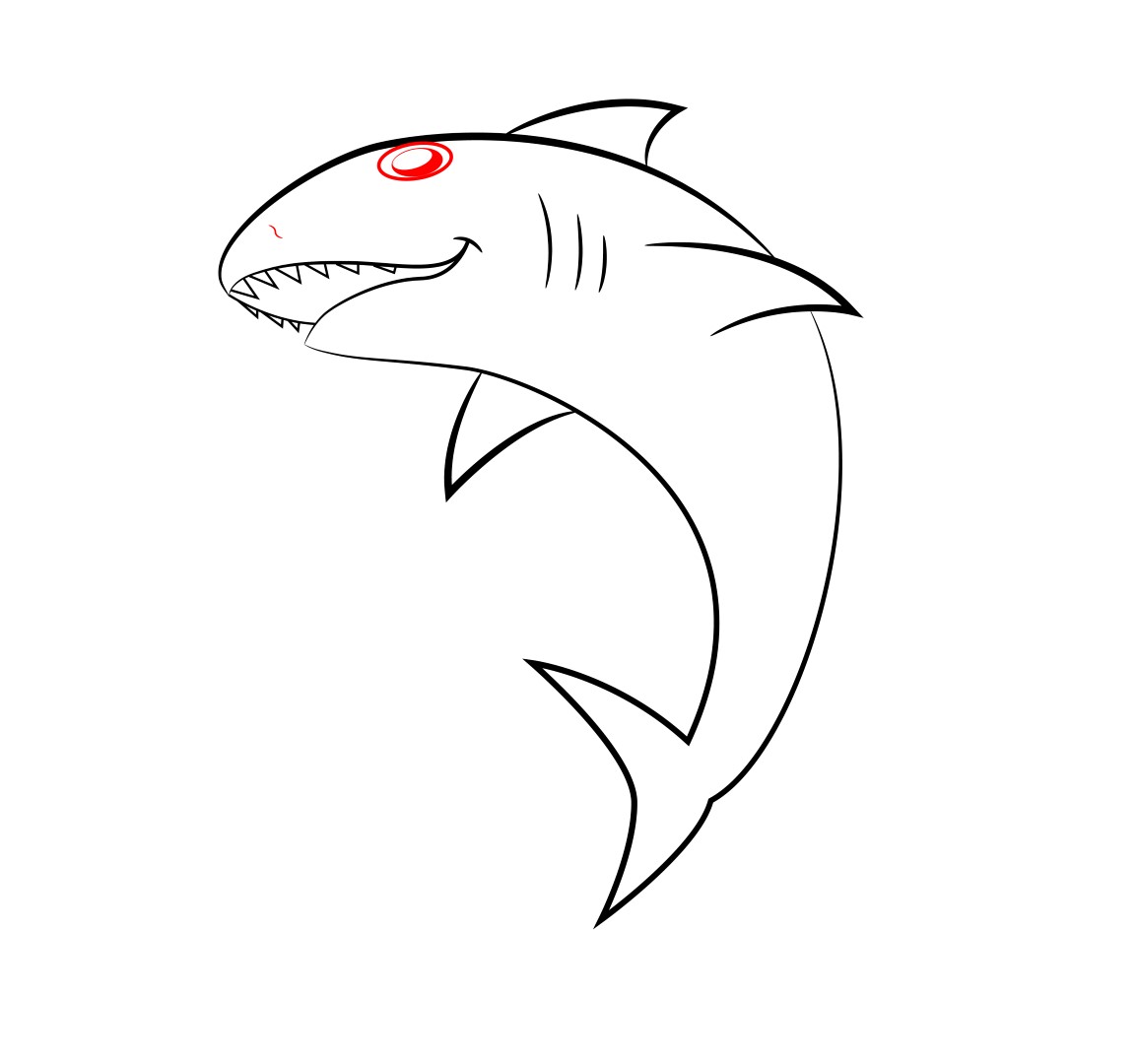 shark draw