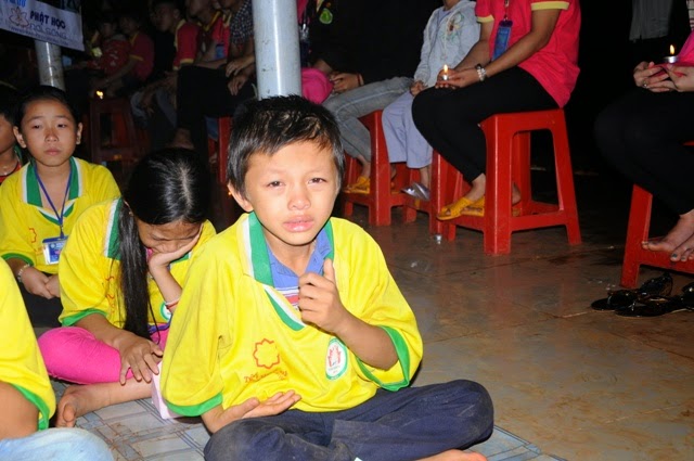 chùa hoa khai,khóa tu mùa hè,đăk nông,thắp nến,tri ân