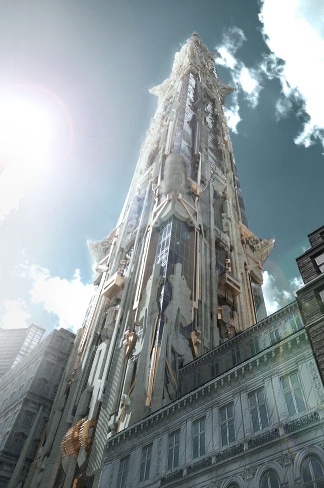 102story Residential Building, NYC (Steampunk NeoArtDeco