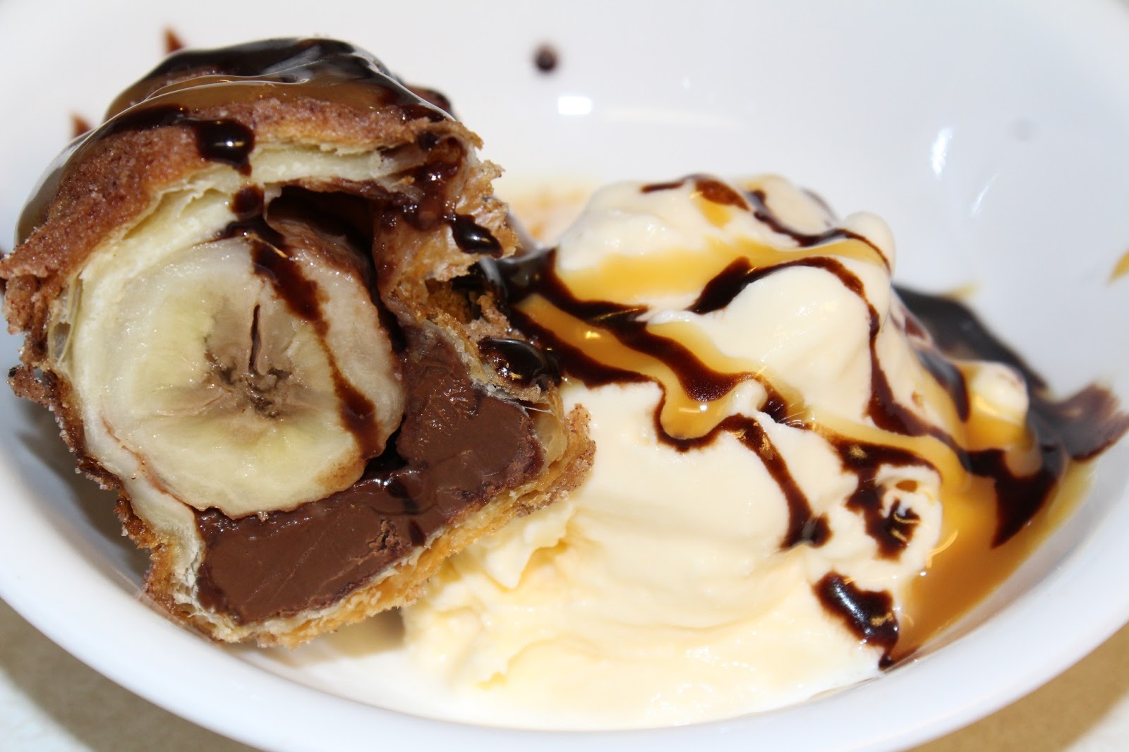 Blog as you Bake Fried Banana Nutella Rolls Banana Haru Maki