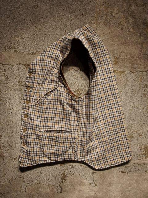 Engineered Garments Reversible Vest in Eggshell Tattersal Fall/Winter 2014 SUNRISE MARKET