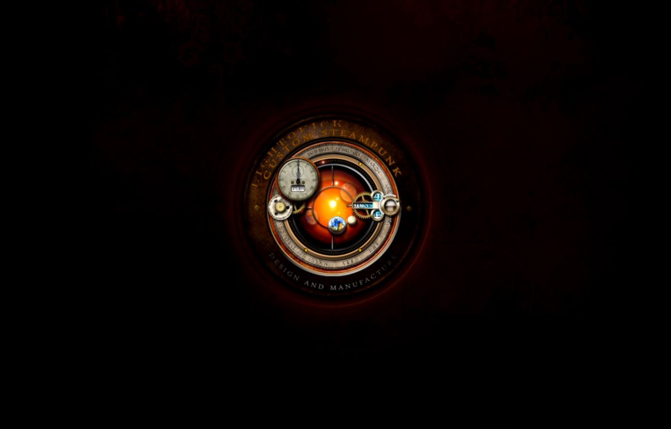 Steampunk Clock Leather Desktop Wallpaper 1440px by Steampunk Clock Leather Desktop Wallpaper 1440px by