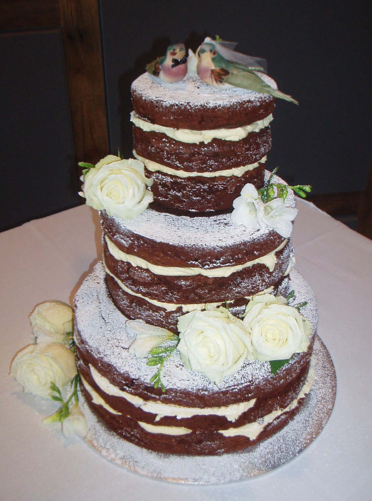 Nada's cakes Naked Chocolate Wedding Cake by Nada's Cakes Canberra