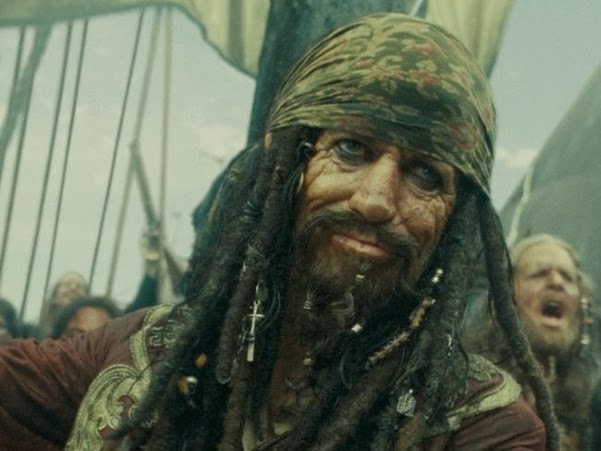 Resultado de imagem para Keith Richards em "Piratas do Caribe: No Fim do Mundo" (2007)