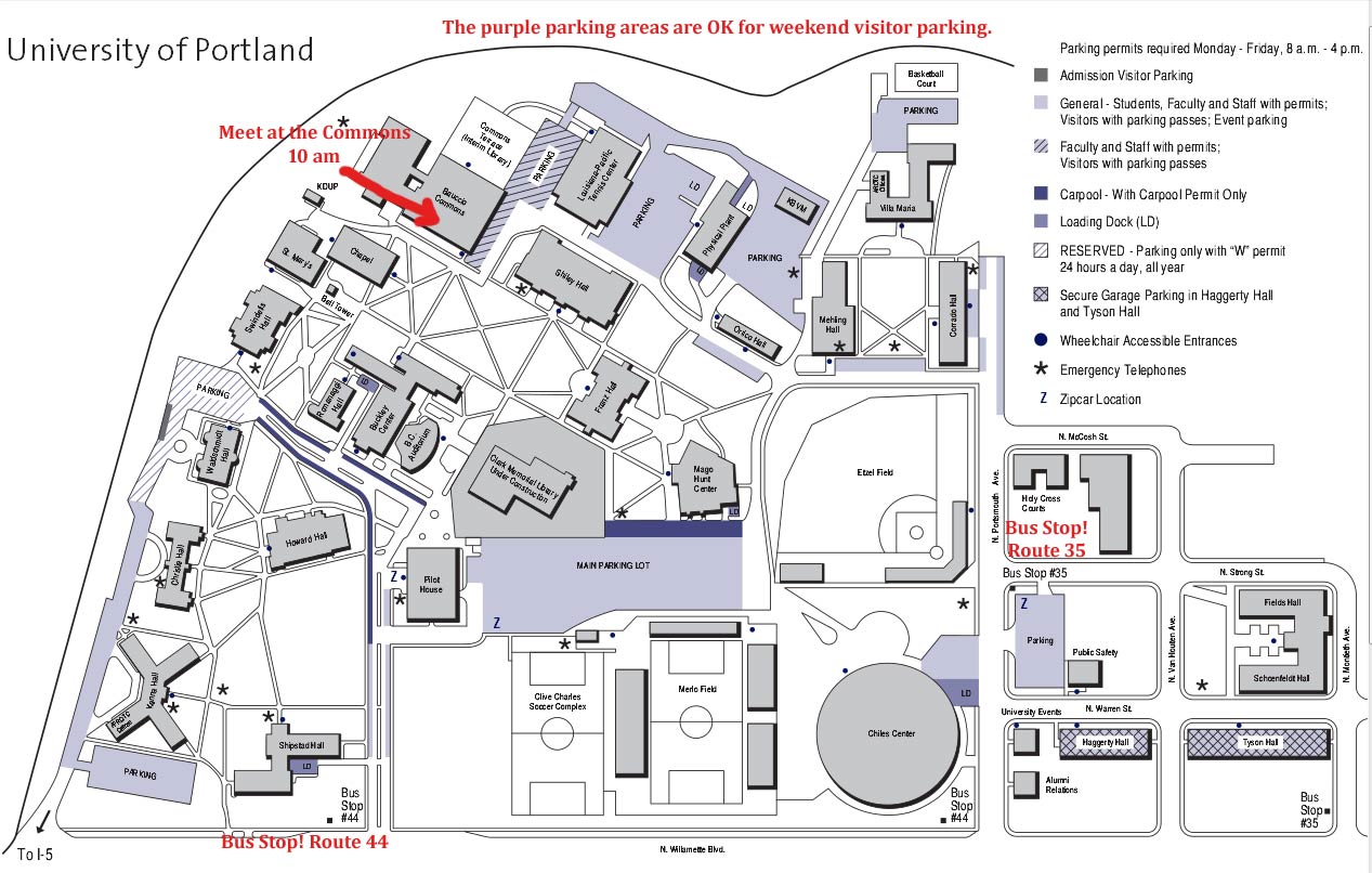Portland University Map