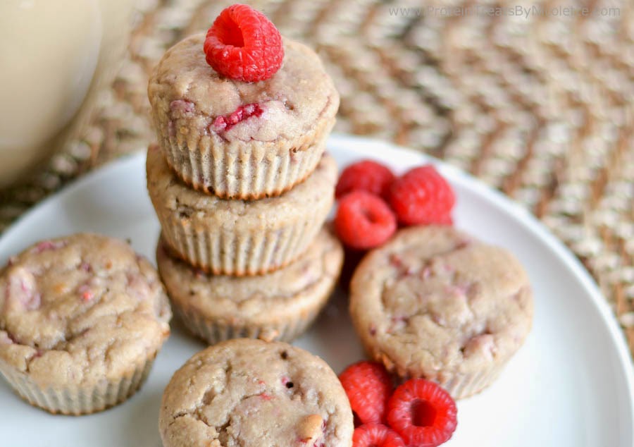 Protein Treats By Nicolette Vanilla Raspberry Protein Muffins