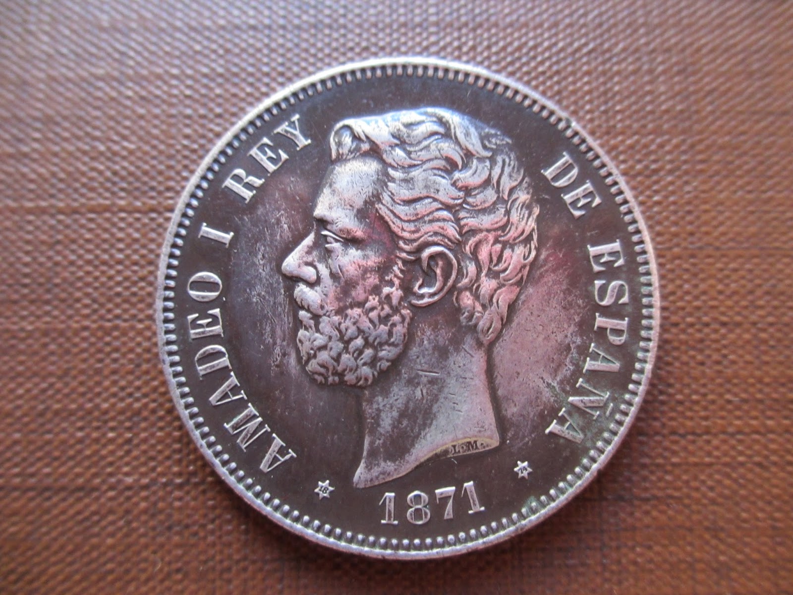 5 Pesetas Amadeo I 1874 IMG_0760