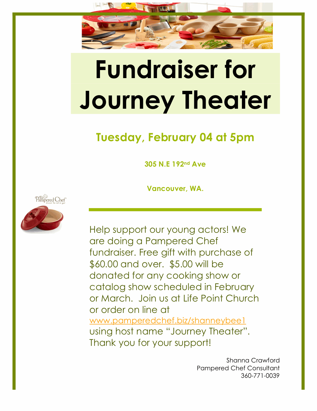 vancouver east class notes pampered chef fundraiser for journey pampered chef flyers