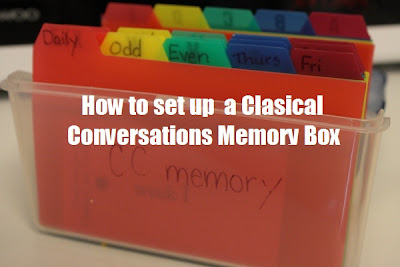 Classical Conversations Memory Box