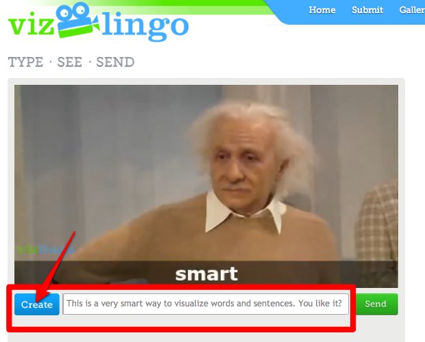 Nik's QuickShout Visualize sentences with video clips