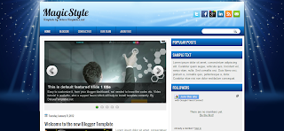 MagicStyle Blogger Template For Simple And Clean Style Blog's