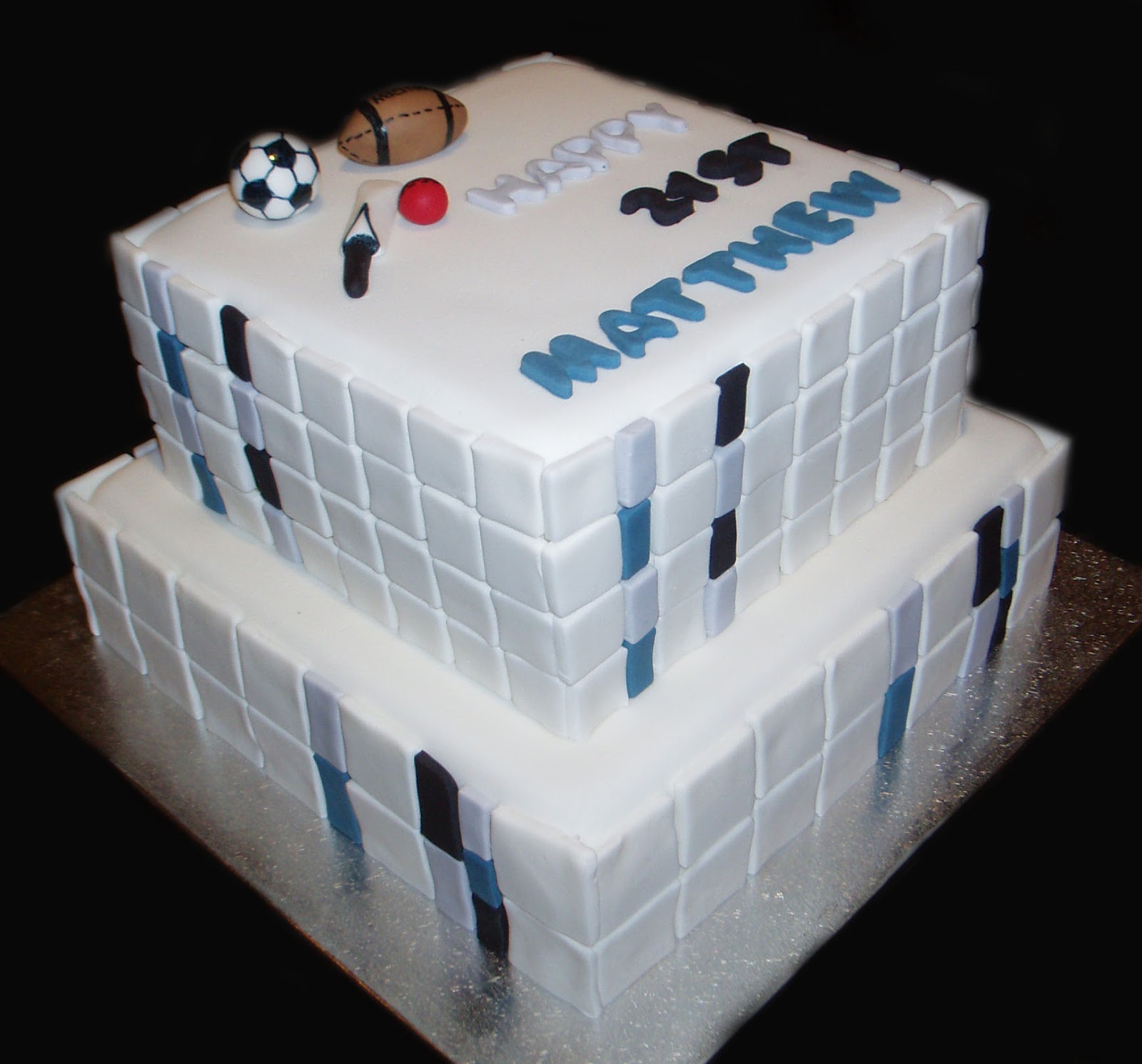 Nada's cakes Tiles Birthday Cake by Nada's Cakes Canberra