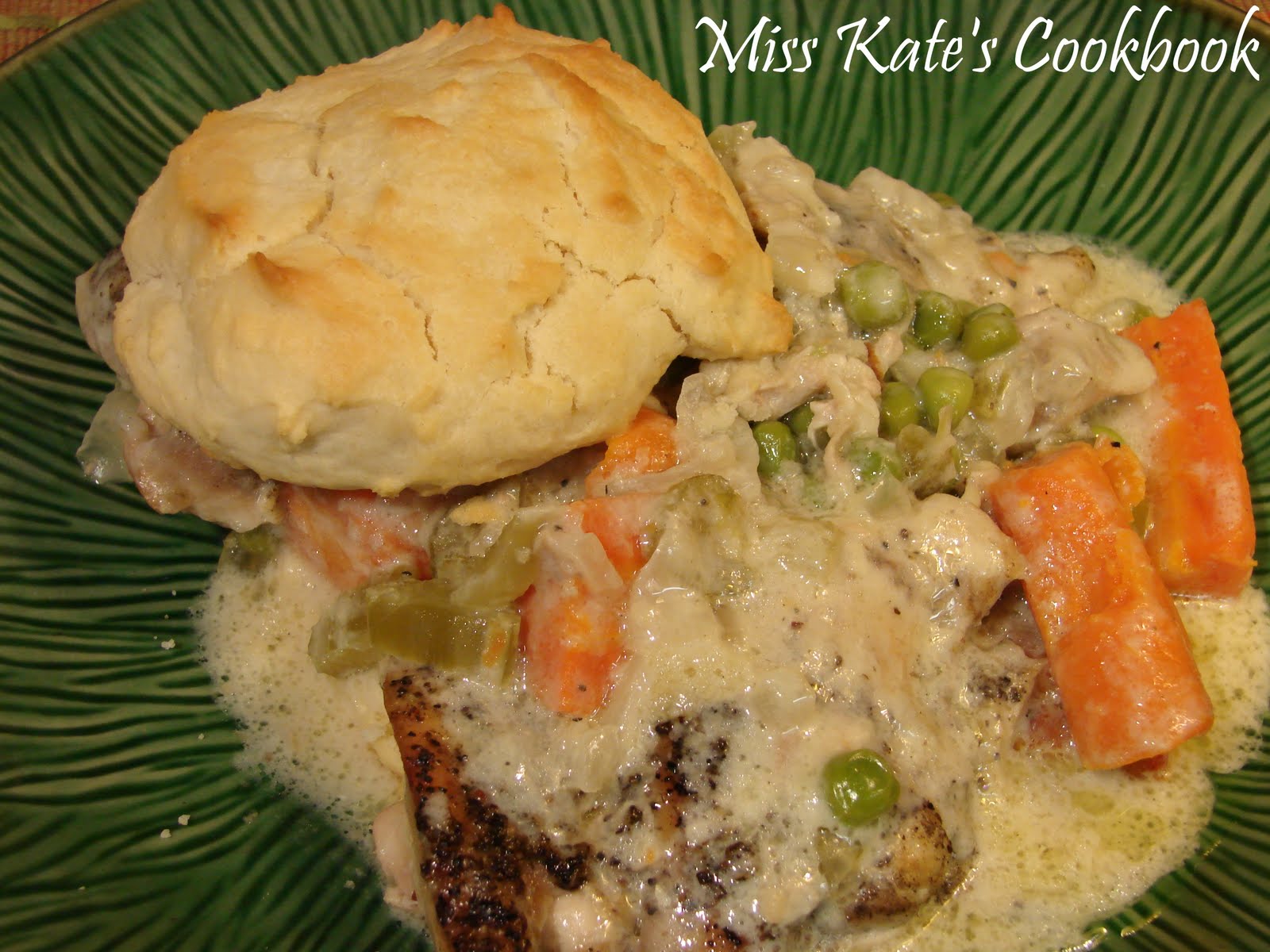 Miss Kate's Cookbook SlowCooker Creamy Chicken With Easy Drop Biscuits