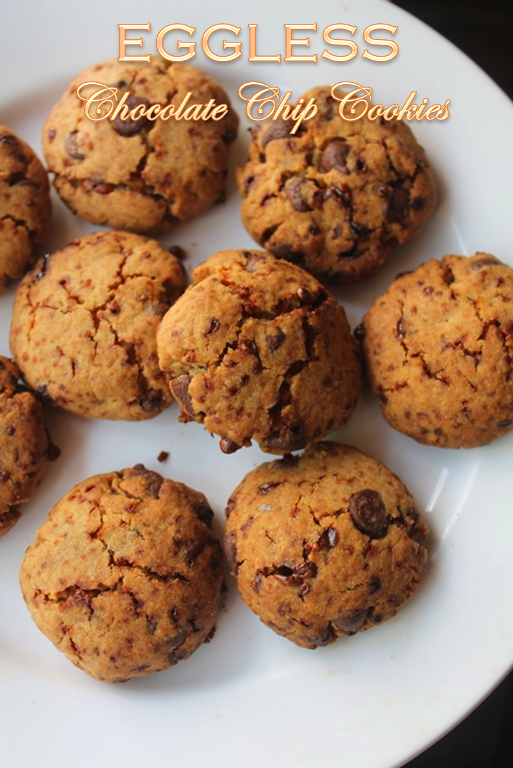 Eggless Whole Wheat Chocolate Chip Cookies Recipe Yummy Tummy