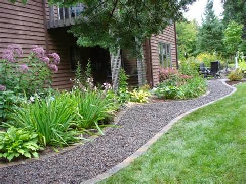 Home Exterior Ideas Decorative Gravel Walkways