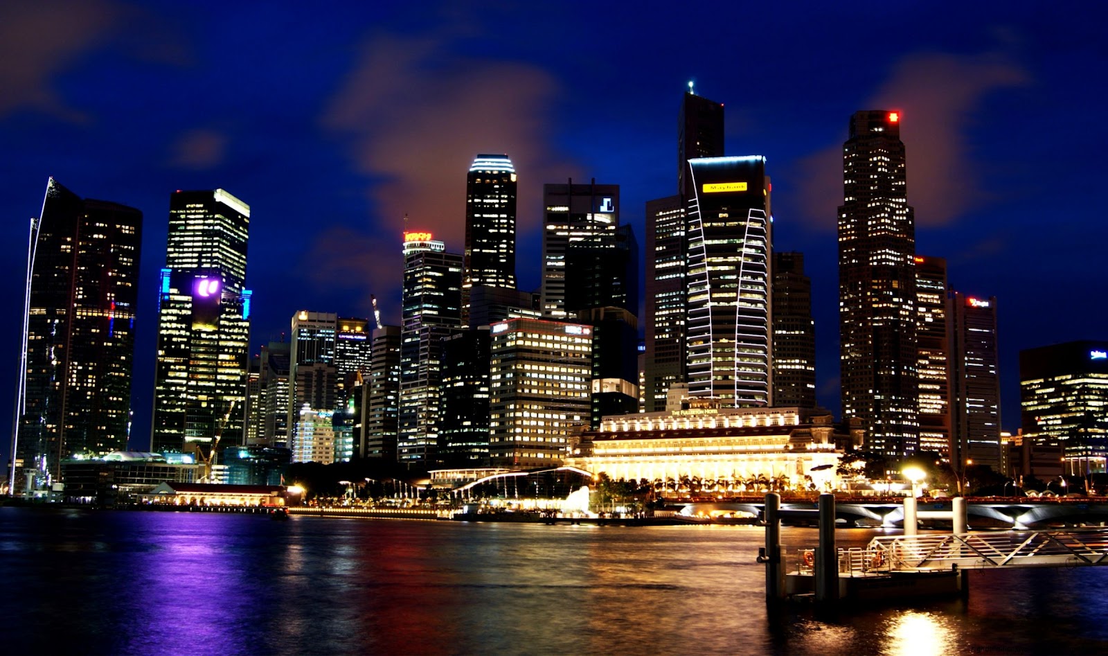 Singapore Skyline Night Singapore Skyline Night